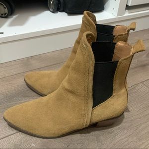 Suede booties